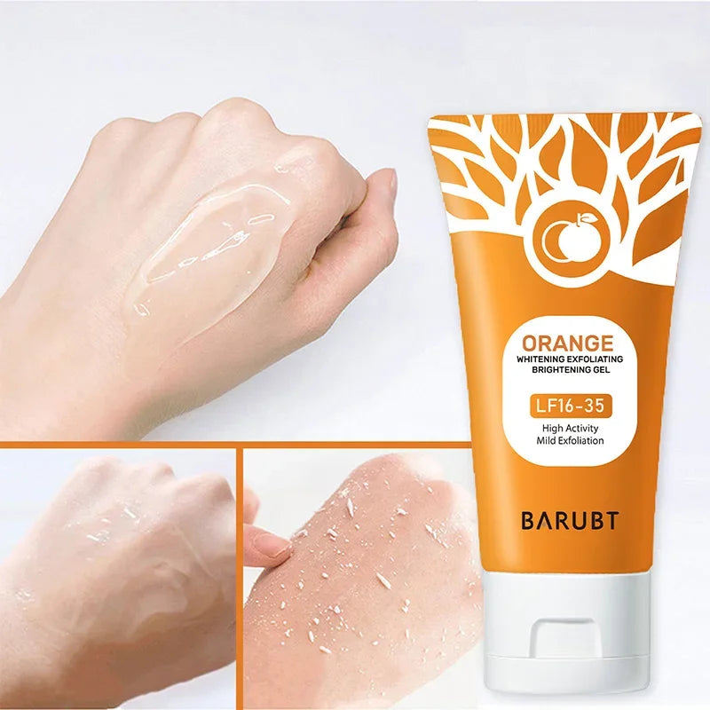 Orange Facial Scrub, Dead Skin Remover Scrub Skin Cleaning.