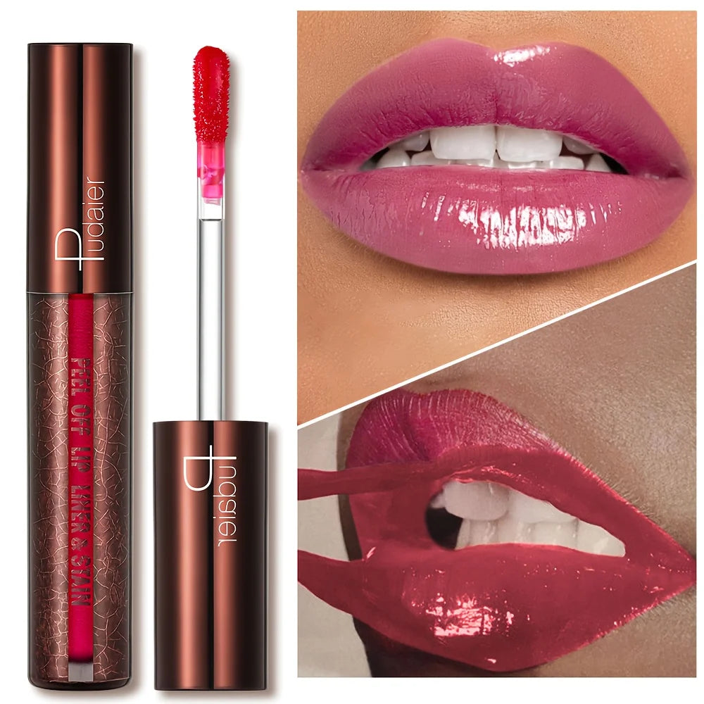 Peel-Off Lip Gloss - Long-wearing waterproof formula, moisturizing gloss.