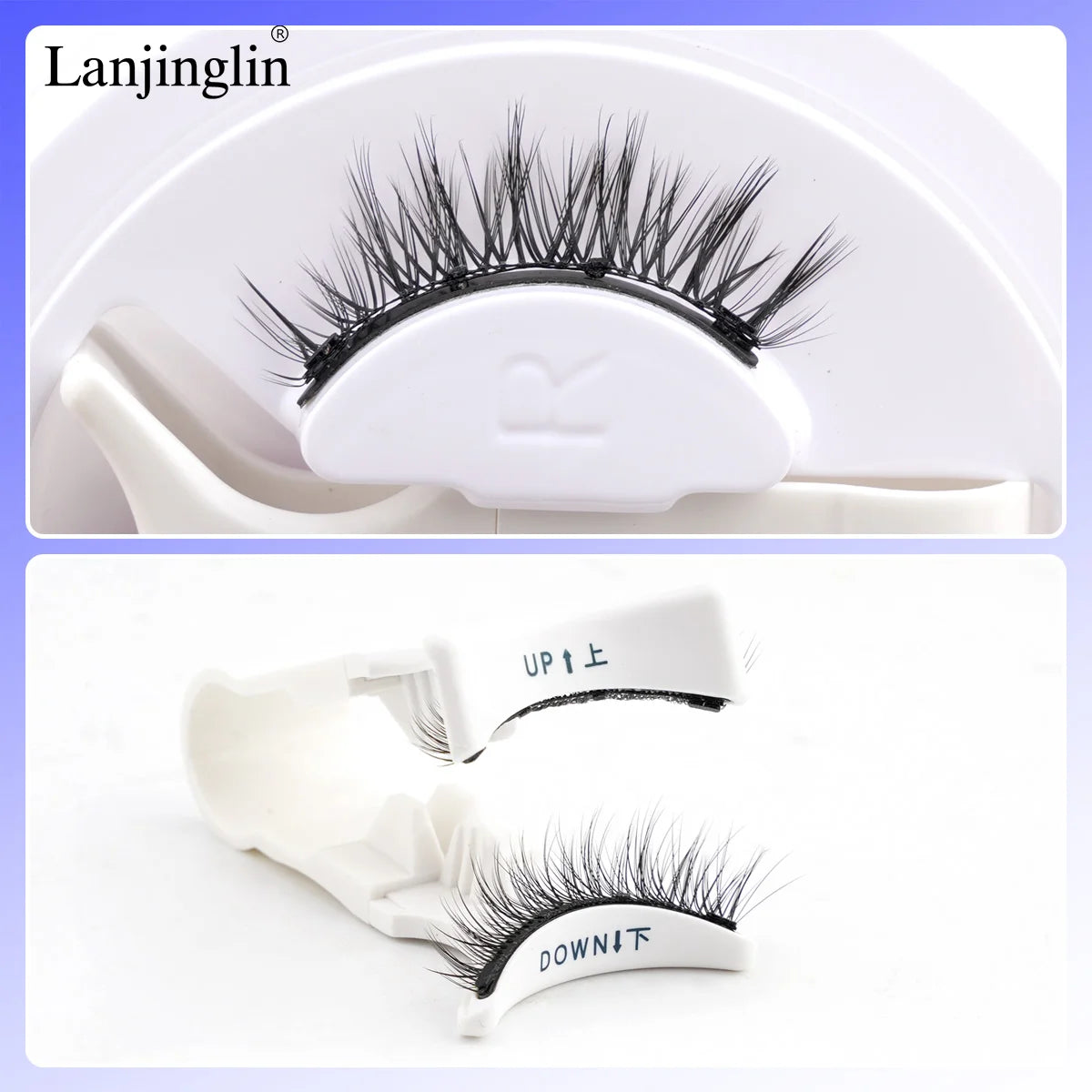Reusable Magnetic Lashes No Glue Needed.
