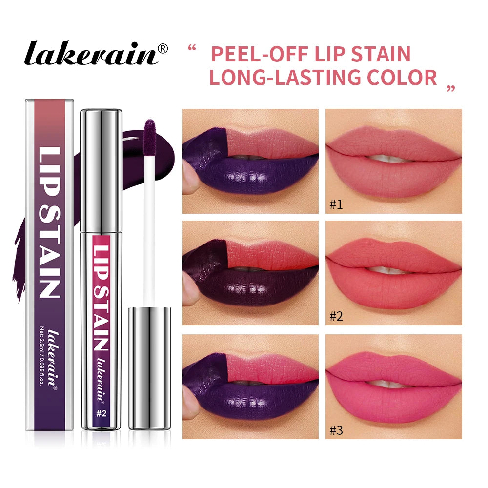 Peel Off Lip Stain Reveal Long Lasting Waterproof Pink Lip Tint