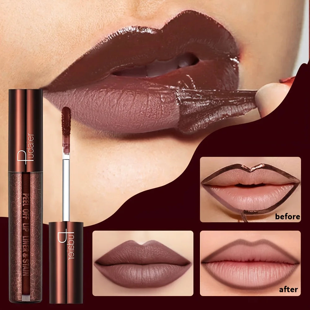 Peel-Off Lip Gloss - Long-wearing waterproof formula, moisturizing gloss.