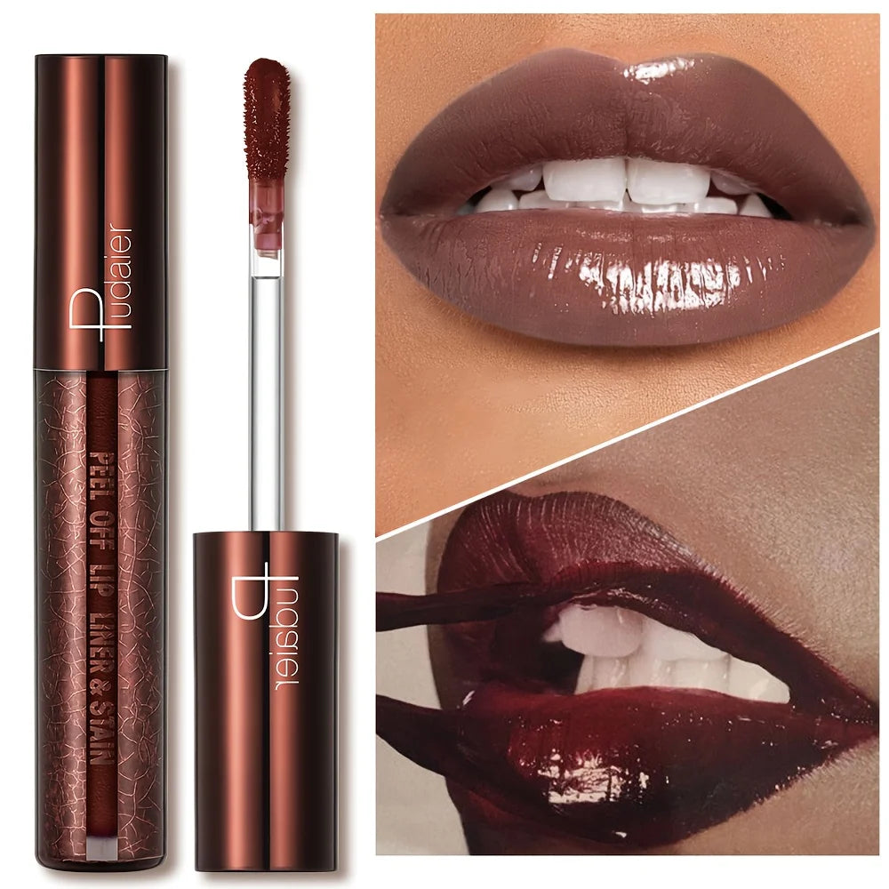 Peel-Off Lip Gloss - Long-wearing waterproof formula, moisturizing gloss.
