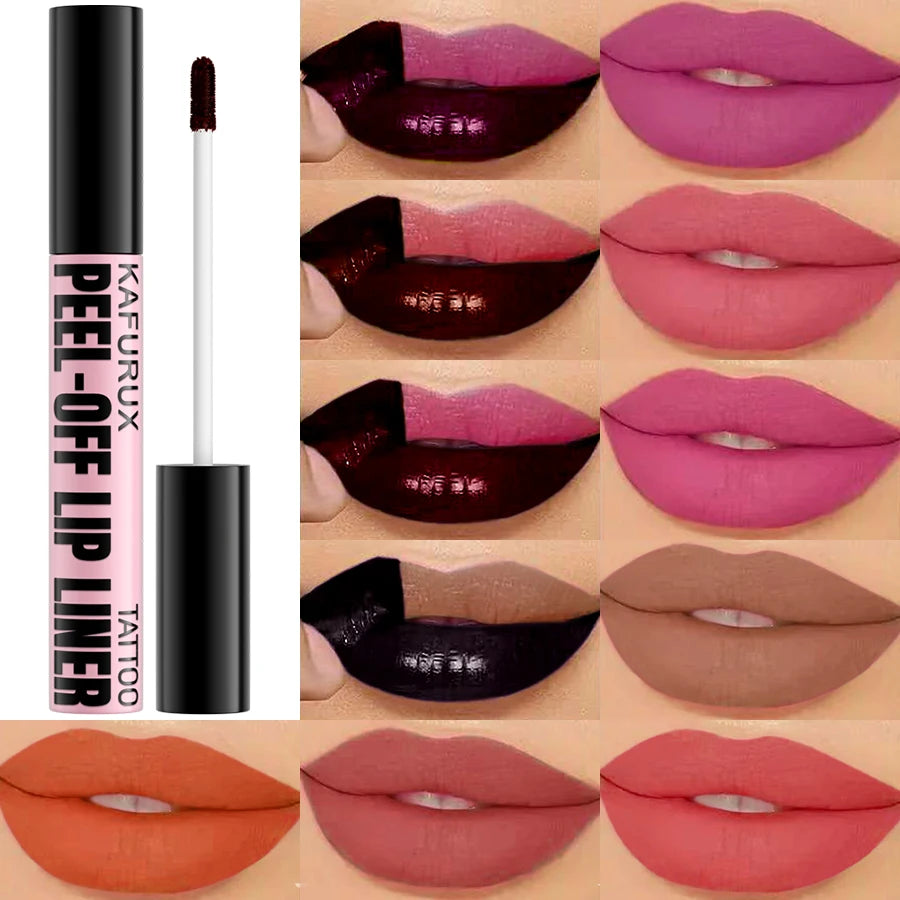 7 Colors Peel Off Lip Stain Reveal Long Lasting Waterproof Pink Lip Tint