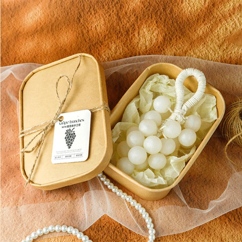 Handmade Soap Bar,Pearl Grape Bunches Bathing & Washing & Cleaning & Nourishing Gift Box Soap.