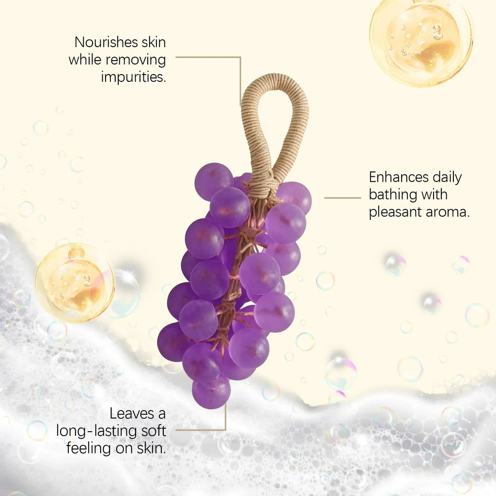 Natural Organic Grape rope Soap .