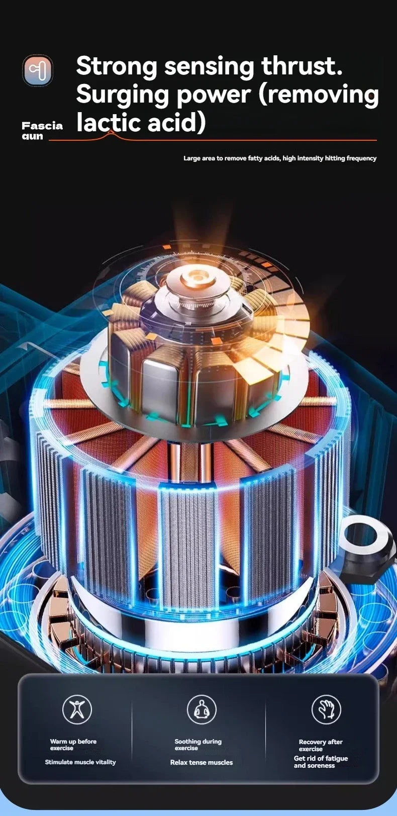 2026 New Smart Fascia Gun Electric Massager Massage Hammer Electric Fascia Gun