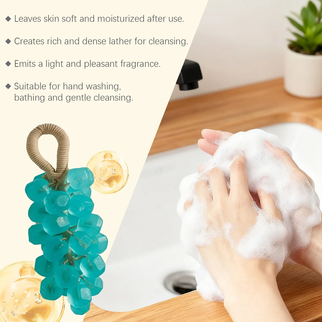 Natural Organic Grape rope Soap .