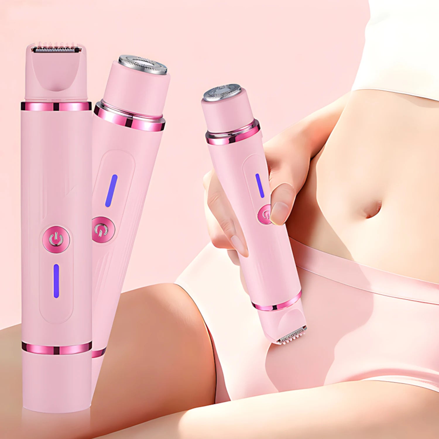 Hair Trimmer Electric Razor,Dual-Head 2 IN 1 Design,Shaver For Underarm Arm.