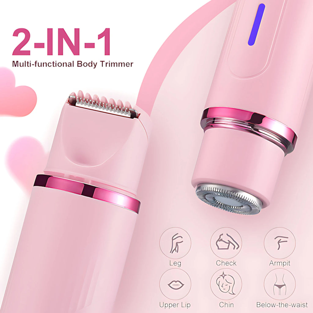 Hair Trimmer Electric Razor,Dual-Head 2 IN 1 Design,Shaver For Underarm Arm.