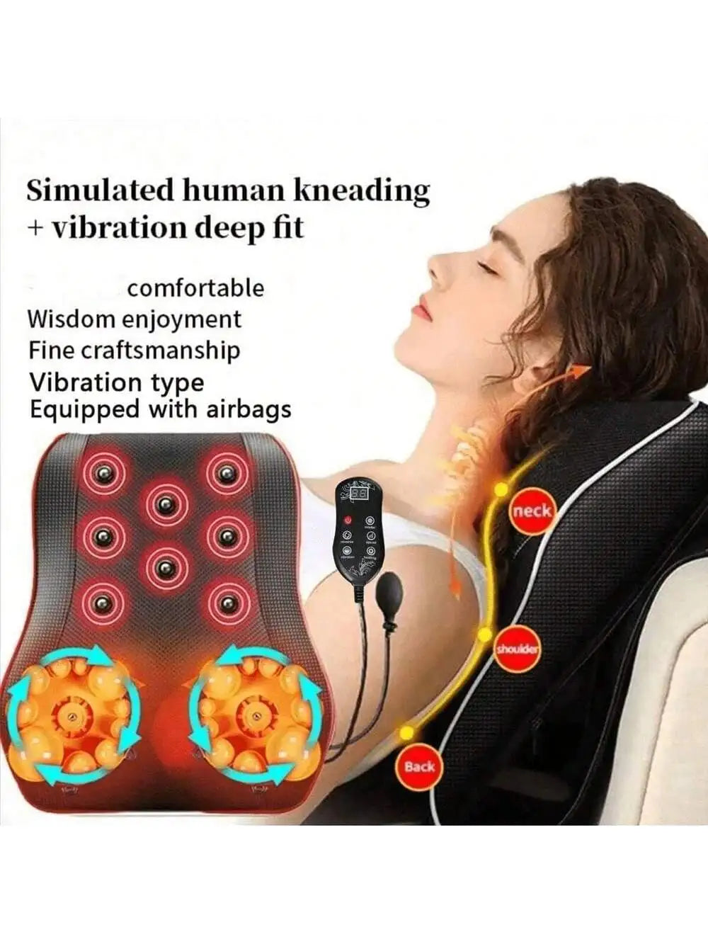 2026  Portable Neck Waist Massager Electric Muscle Relaxation Massager, Whole Body Massage To Relieve Muscle Soreness