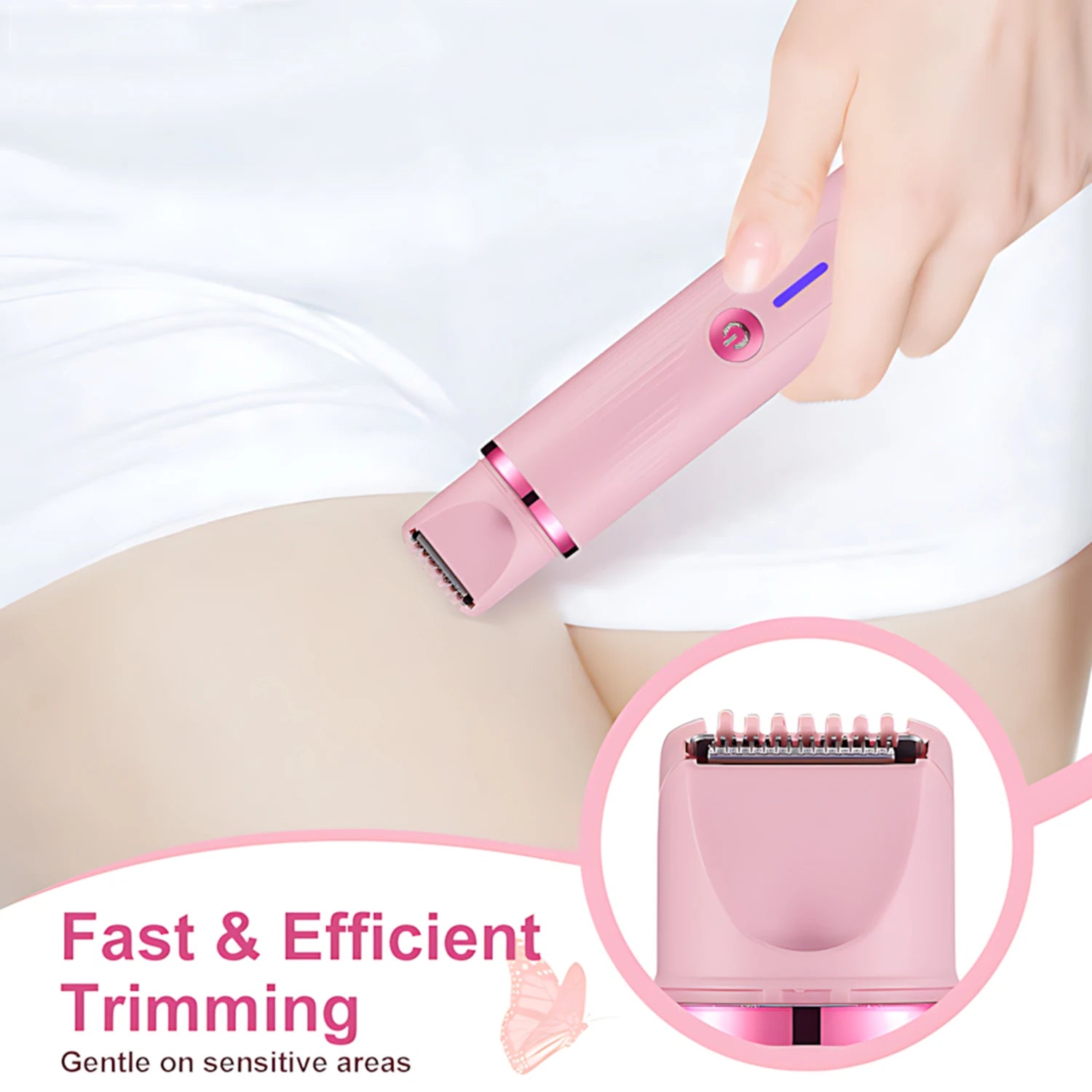 Hair Trimmer Electric Razor,Dual-Head 2 IN 1 Design,Shaver For Underarm Arm.