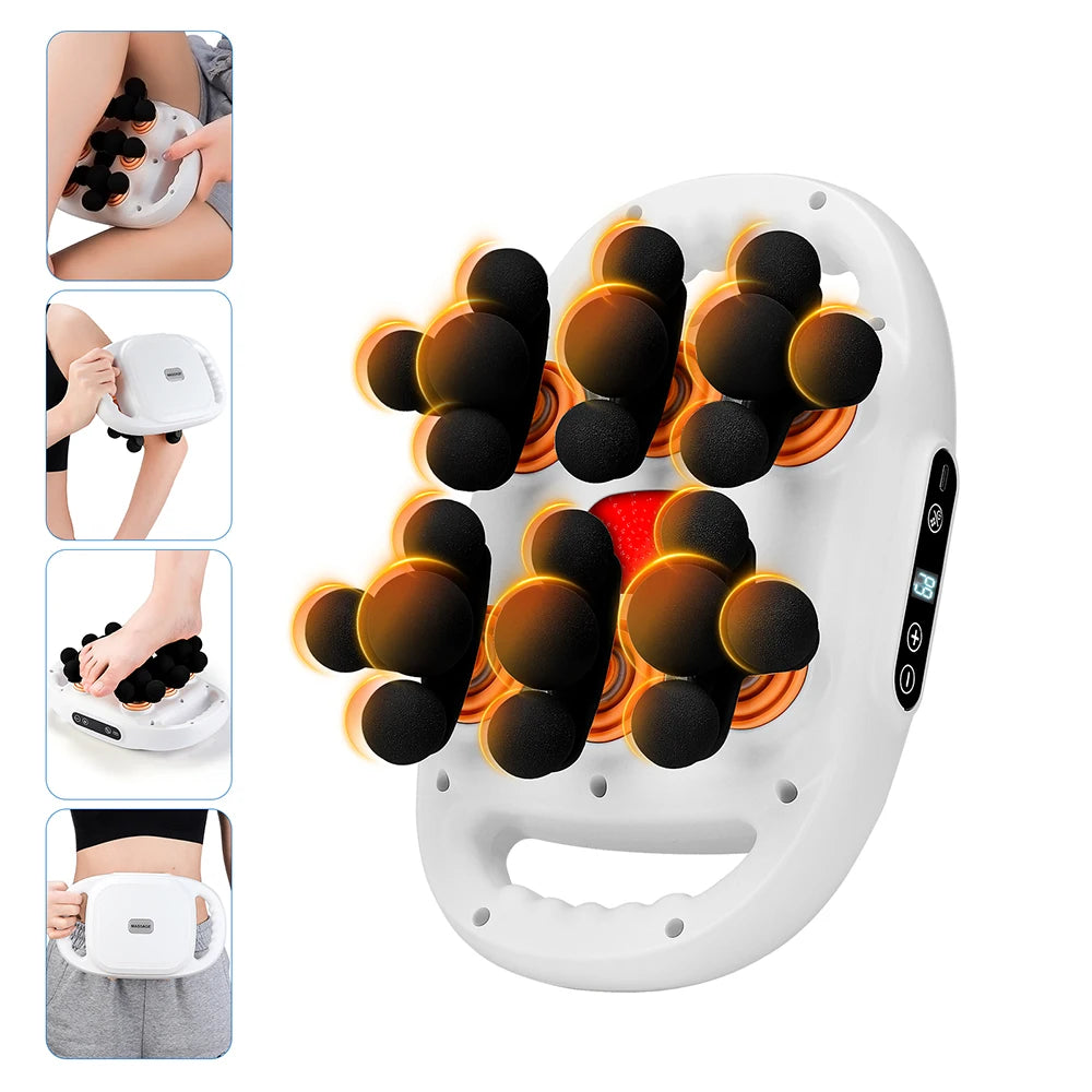 22-Head Fascia Gun High-Frequency Vibration Body Massage Gun
