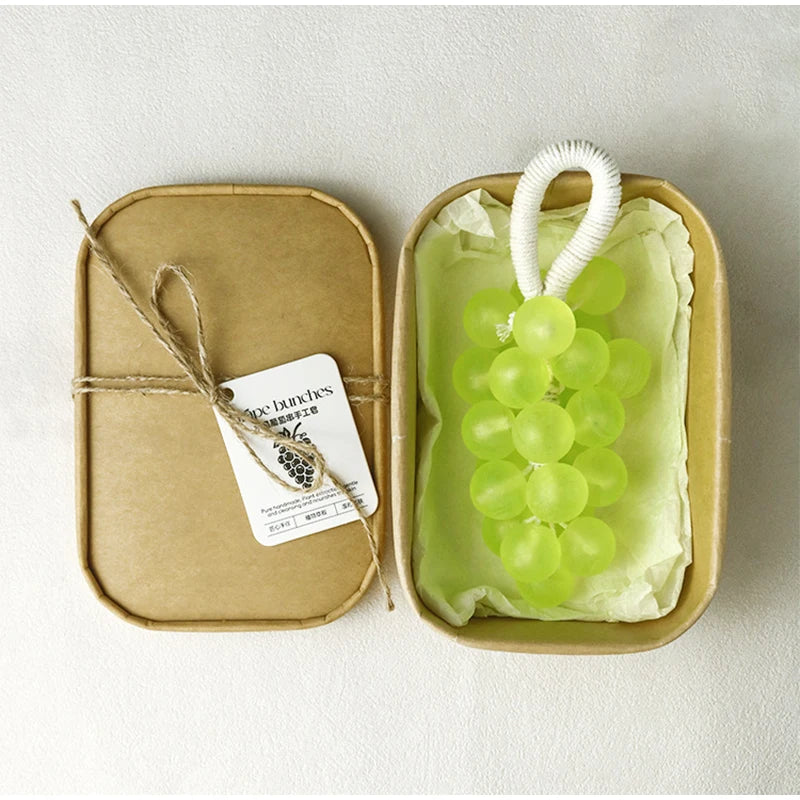 Handmade Soap Bar,Pearl Grape Bunches Bathing & Washing & Cleaning & Nourishing Gift Box Soap.