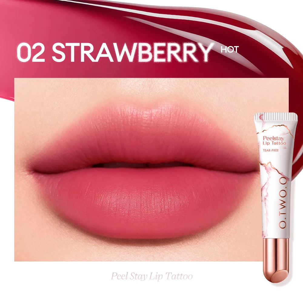 Lip Stain Peel-off Highly Pigmented 48h Color-lock Waterproof Nourish Care Peel-off Lip Tint