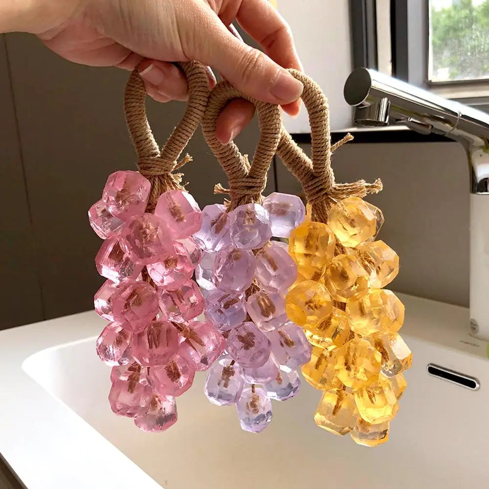 Grape Handmade Soap Natural DIY Crystal Soap Fruit Aroma Scented Soap Creative Gift For Home Fragrance Friend Gift Bathroom
