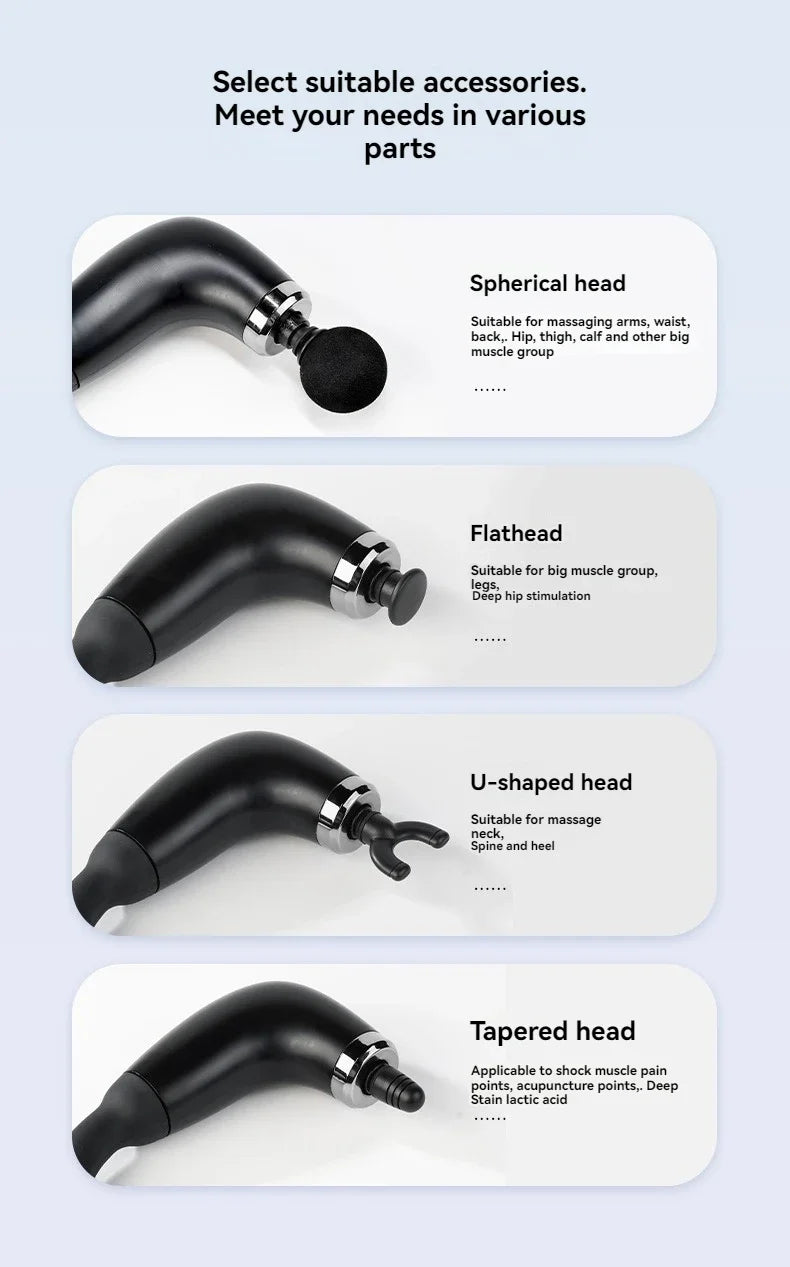 2026 New Smart Fascia Gun Electric Massager Massage Hammer Electric Fascia Gun