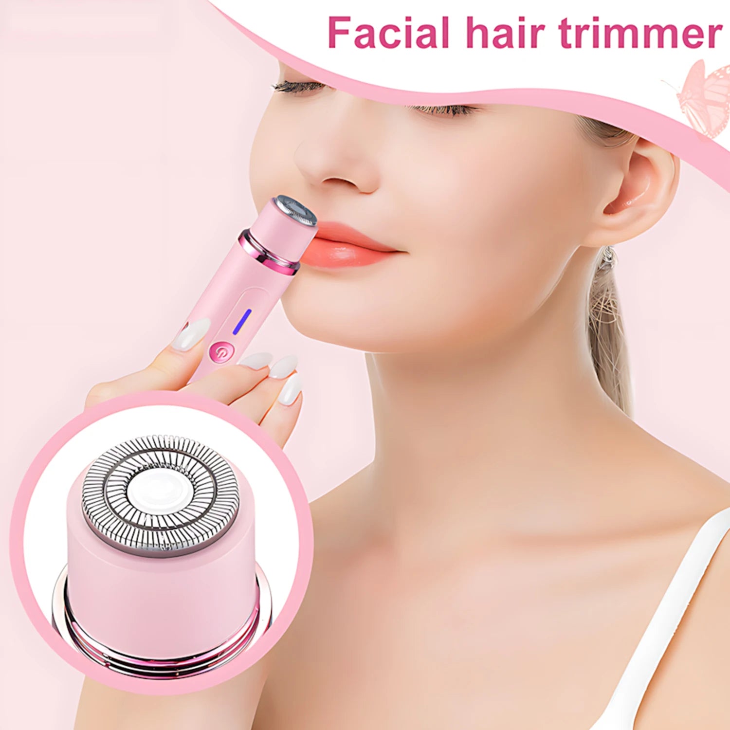 Hair Trimmer Electric Razor,Dual-Head 2 IN 1 Design,Shaver For Underarm Arm.