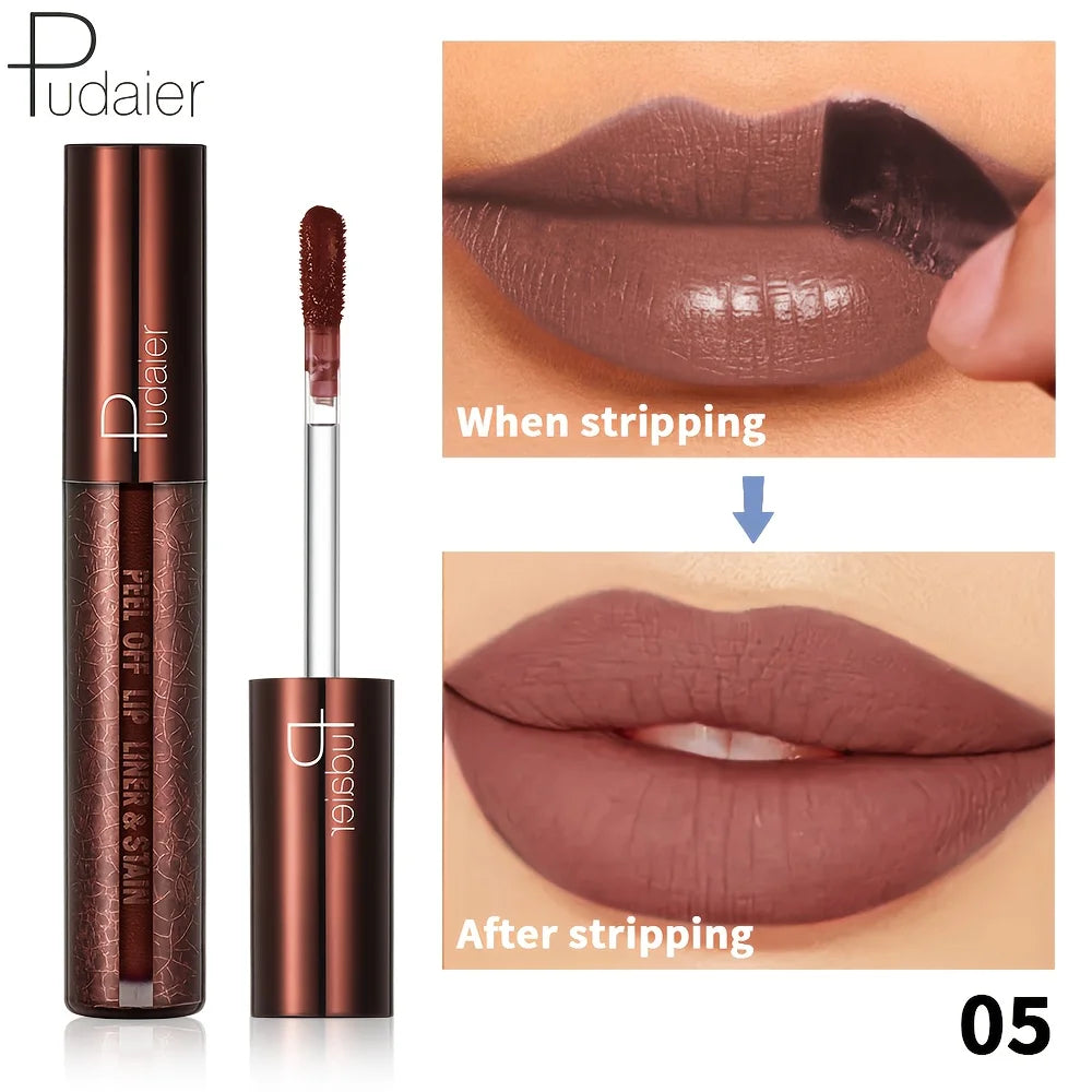 Peel-Off Lip Gloss - Long-wearing waterproof formula, moisturizing gloss.
