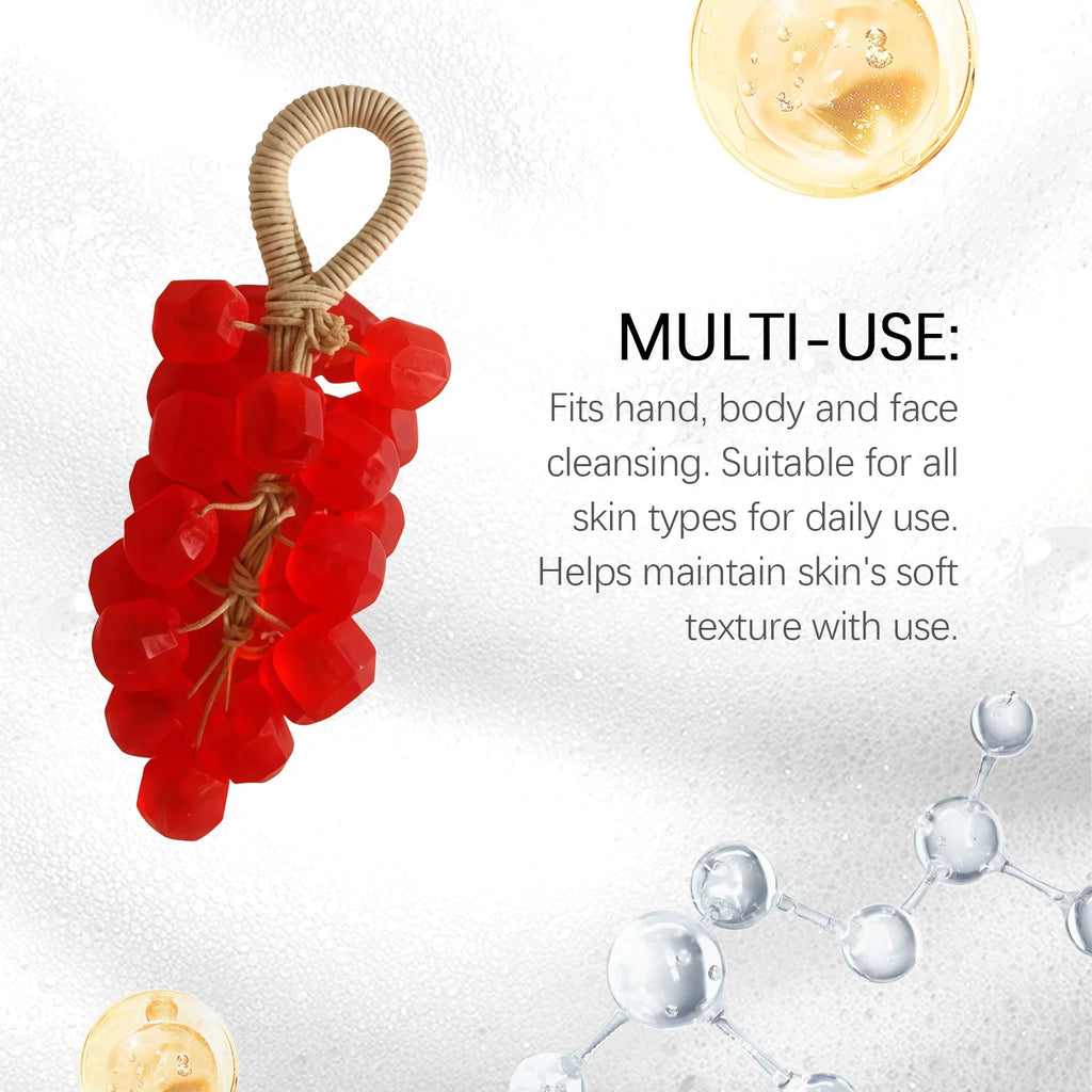 Natural Organic Grape rope Soap .